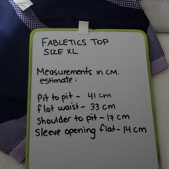 FABLETICS NWT Purple "Jessie" Seamless Crop Top- XL - RARE - Picture 6 of 6